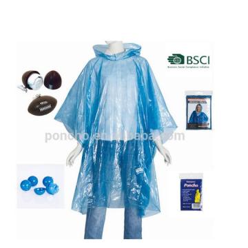 Geschenkgedrukt logo Wegwerp regenponcho in bal