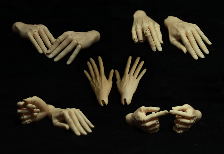 Jointed Hands For 70cm Boy Doll