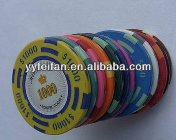 sticker Poker Chips with denomination