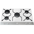 Bruciatore Cooktop 5 in vetro bianco