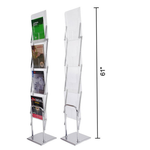 Porta di brochure a rack per display acrilico A4