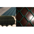 9 Gauge x 2inch Chain Link Fence Fabric - Black Brown Green
