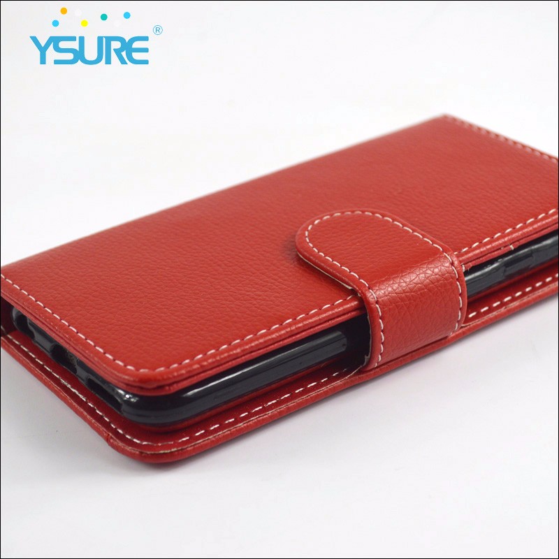 2 in 1 litchi pattern leather case with removable inner shell with mirror slot