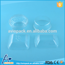 Various design eco friendly reusable clear plastic PET cups lids sets
