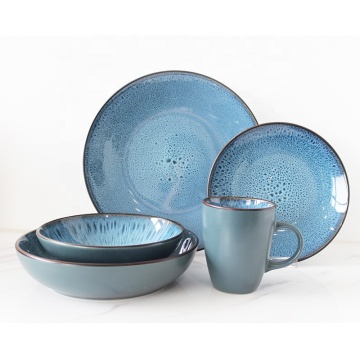 Wholesale Luxury Ceramic Reactive Glaze Dinnerware Sets