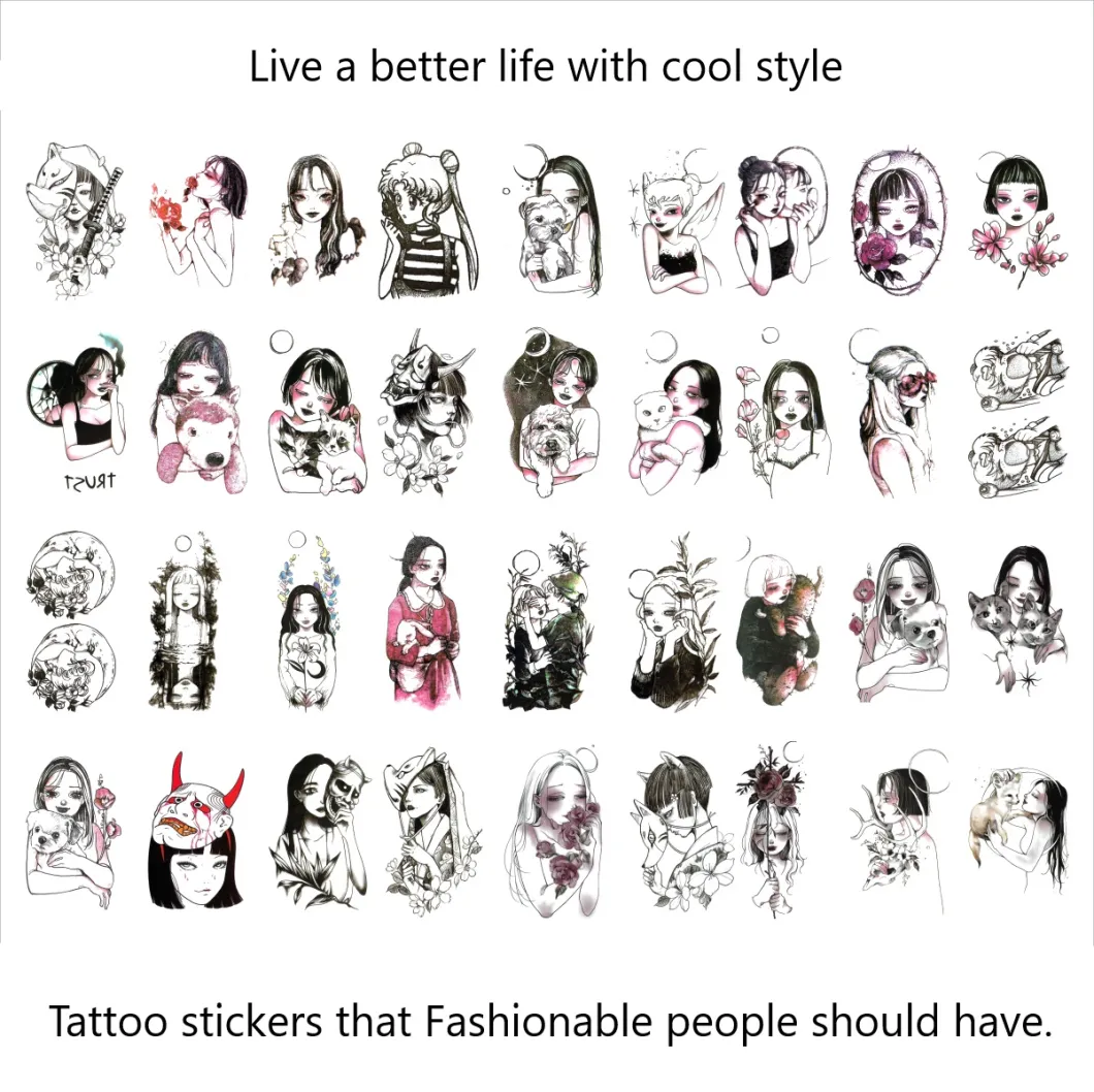 Body Water Transfer Temporary Tattoo Stickers