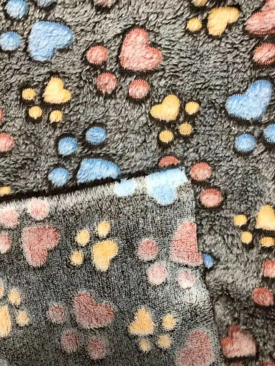 100% Polyester Double Flannel Fleece Fabric