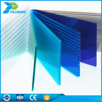 6mm polycarbonate Hollow sun reflective protection sheet for house