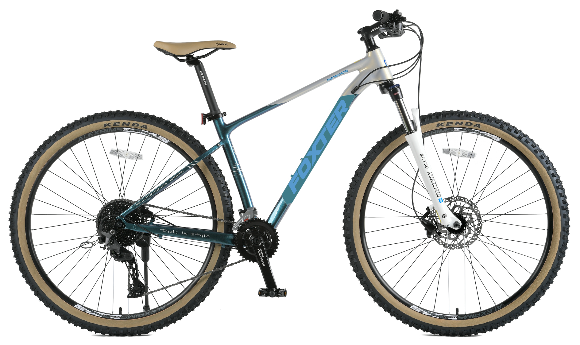 29 inç FT975 alaşımlı çerçeve dağ bisikleti 27 hız ipuçları shimano süspansiyon çatalı çanak fren gümüş mavi 29inch FT975 alloy frame mountain bike 27speed cues shimano suspension fork dish brake silver blue
