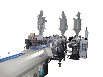 PP/PE Three-layer Silence Foam pipe extrusion machine