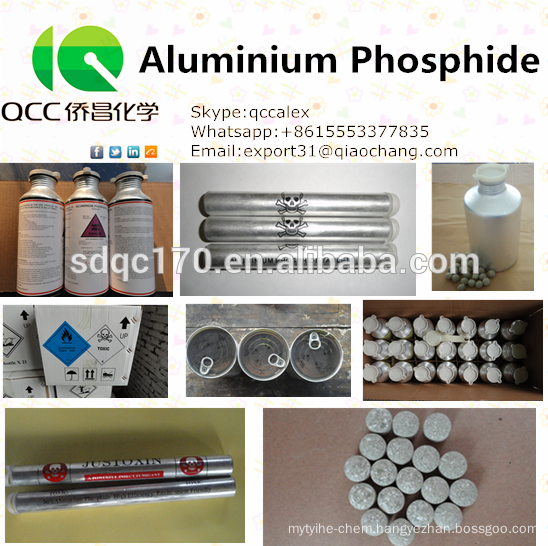 hot sale fumigation inseticide rodenticide aluminium phosphide phostoxin 56 tb 57 tb 85 tc china manufacturer