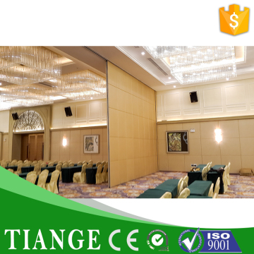 Removable silding folding partition for banquet hall