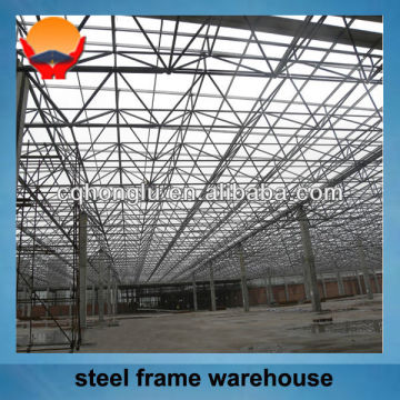 Structural steel warehouse frame
