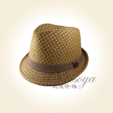 2015 New style checked hat and unisex paper hat