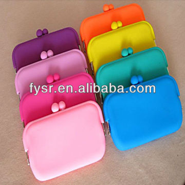 Colorful silicone wholesale cosmetic mirrors purse