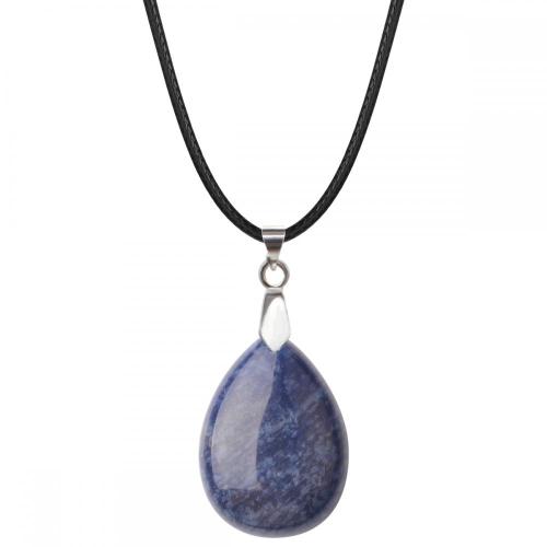 Howlite 25x35mm Teardrop Pendant Necklace women Men