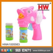 Plastic 16cm friction bubble gun toy
