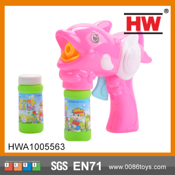 Plastic 16cm friction bubble gun toy