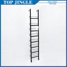 8 tier design wall leaning metal magazine CD rack