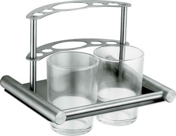 Double glass holder