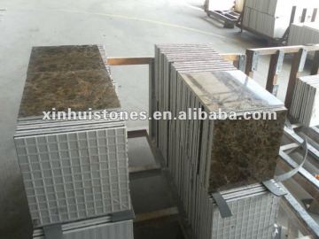 compound Emperador Dark marble tile,Laminated/compound/composited marble tile