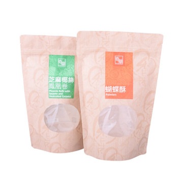 sacca di carta biodegradabile confezionamento della borsa da biscotto alimentare