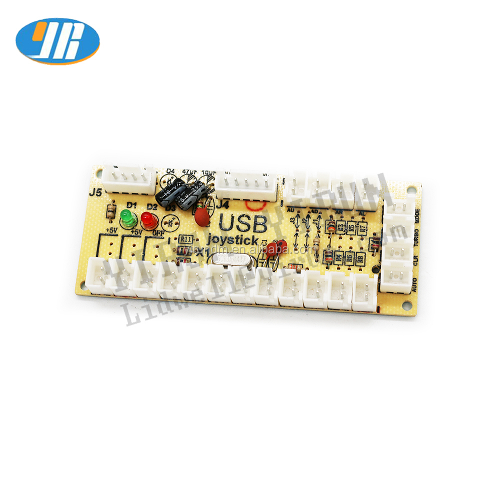 New Zero Delay Arcade USB Encoder PC to Joystick for MAME & Fight Stick Controls Coin Pusher Type USB Controller