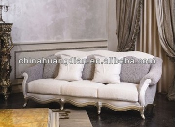 White classical french antique sofa HDS939-1