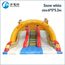 Snow white slide inflatable slide games