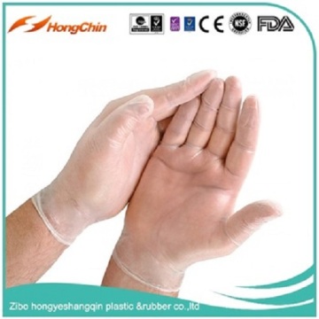 blue food kicken vinyl gloves disposable gloves