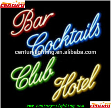 bar cocktails club hotel neon sign