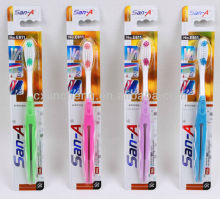 E-811 SAN-A Adult Tooth brush with Tongue Cleaner