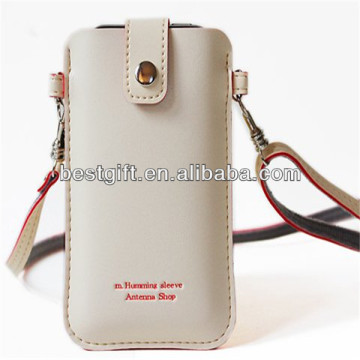 luxury mobile phone leather case for cell phone leather pouch