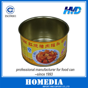 Tin can for stewed pork