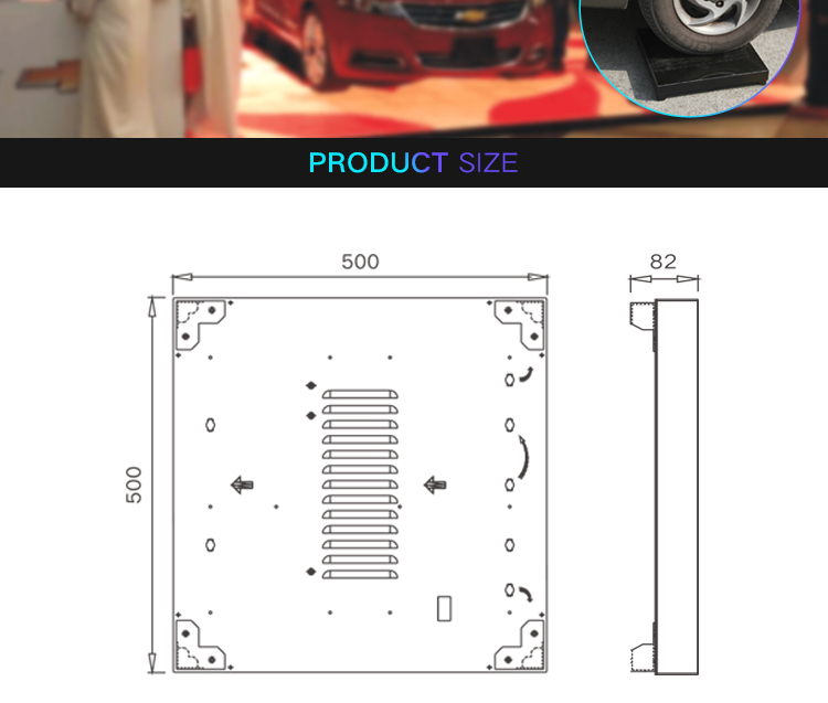 RGB colorful stage lighting equipment slim led dance floor for wedding party events stage