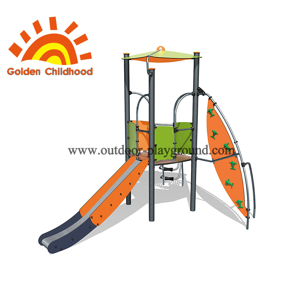 Playground outdoor for kids climbing rope