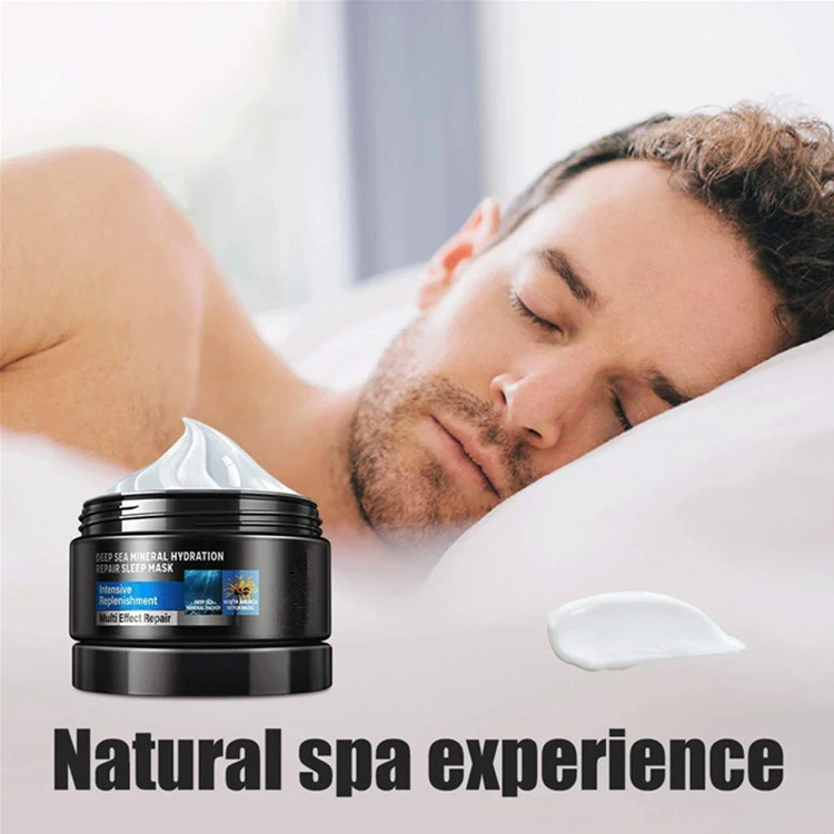 OEM Overnight Sleeping Facial Mask Deep Sea Facial Mineral Mud Hydrating Mask