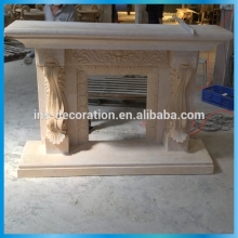Unique design sandstone fireplace