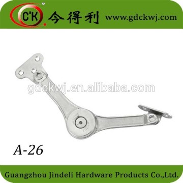 flap stay mechanism support for cabinet door flap stay