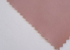 Microfiber peach skin fabric bonded with knit fabric