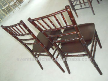 chocolate banquet wooden tiffany chair