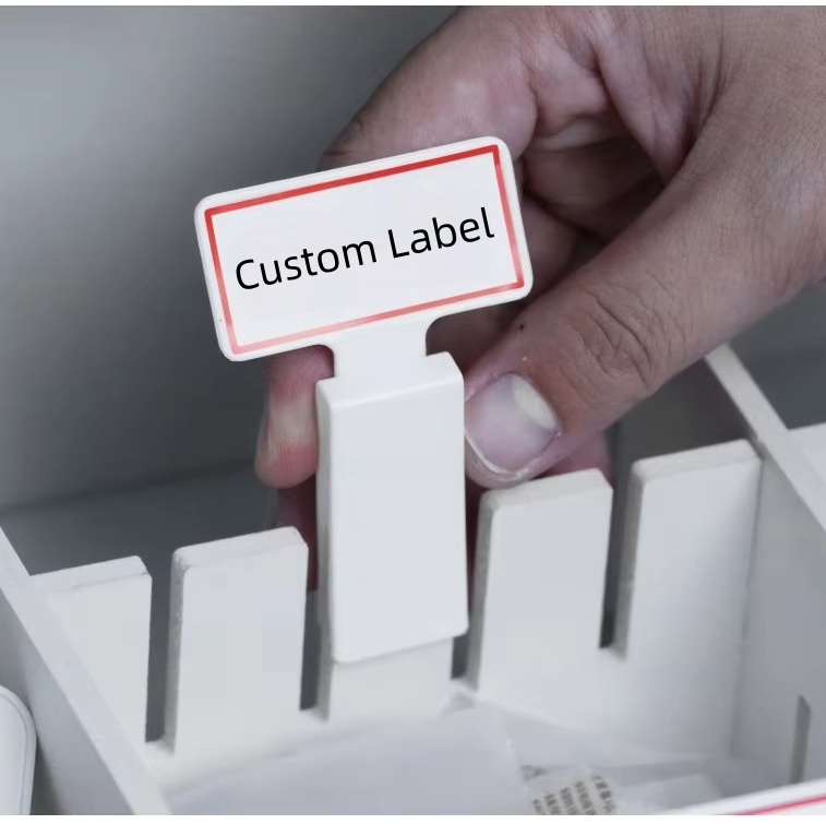 porta-etiquetas de gaveta drawer label holder