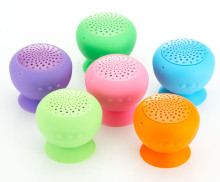 Mushroom Waterproof Silicon Suction Cup Mini Wireless Bluetooth Speaker Handfree