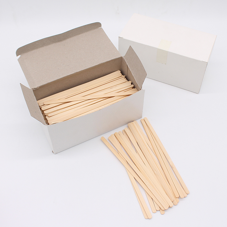 wooden /bamboo disposable cocktail /coffee stirrer 500pcs a box