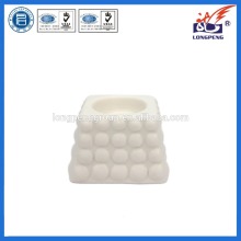Eco-Friendly Elegant White Tower Candle Holders,Ceramic Tealight Candle Holders
