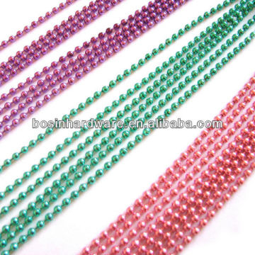 Fashion High Quality Metal Colored Bead Chain