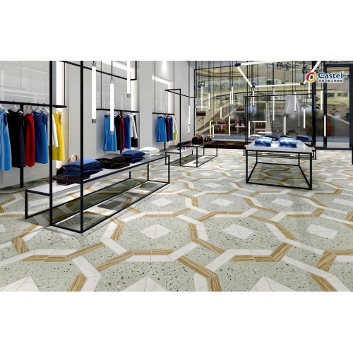 Украшение Terrazzo 60x60 см. Керамические фарфоровые плитки пола