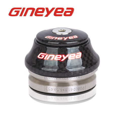 Sealed Cartridge Bearings and Solid Aluminum Alloy Straight Tube Headset Frame Integrated Headsets Gineyea GH-59T