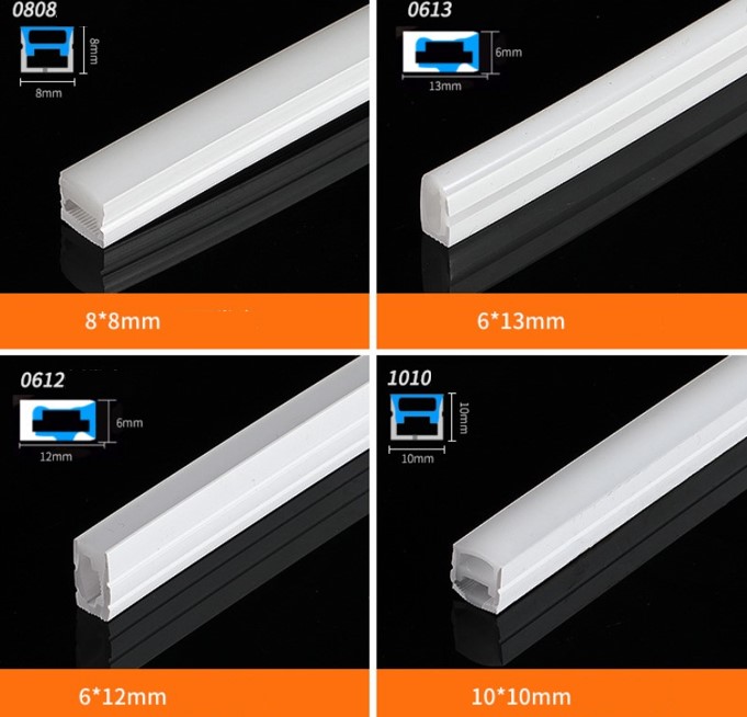 smd2835 12v 24v slim silicone IP67 waterproof flexible led strip 6mm 8mm led flex neon