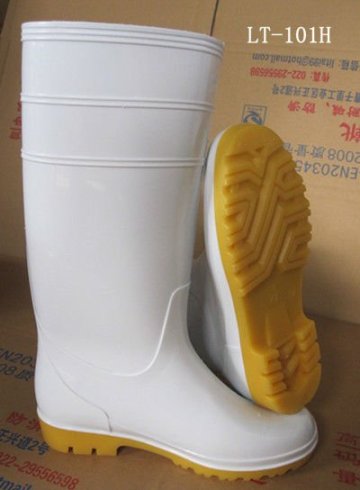 Acid resistant rain boots for foodstuffs medicine chemical industry